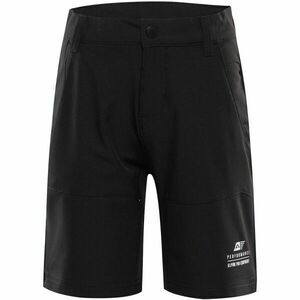 ALPINE PRO BAKO Pantaloni scurți pentru copii, negru, mărime 128-134 imagine