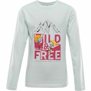 ALPINE PRO ECCO 2 Tricou cu mânecă lungă copii, verde deschis, mărime 92-98 imagine