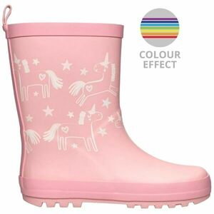 AQUOS RAINBOW COLOUR EFFECT Cizme de cauciuc copii, roz, mărime imagine