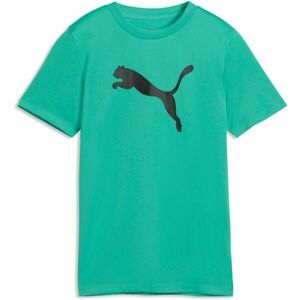 Puma TAD ESSENTIALS CAT LOGO TEE B Tricou sport băieți, verde, mărime imagine