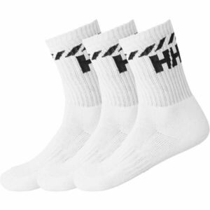 Helly Hansen COTTON SPORT SOCK 3PK Șosete sport unisex, alb, mărime imagine