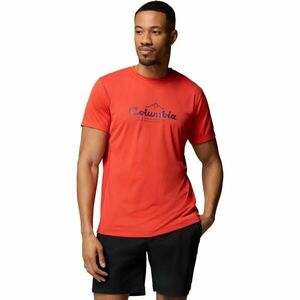 Columbia ZERO RULES LIGHT SS GRAPHIC CREW Tricou de bărbați, roșu, mărime imagine