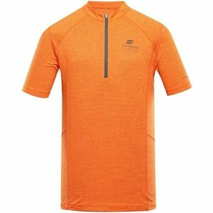 ALPINE PRO GERET Tricou de ciclism pentru bărbați, portocaliu, mărime imagine