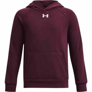 Under Armour RIVAL FLEECE HOODIE Hanorac copii, vișiniu, mărime M imagine