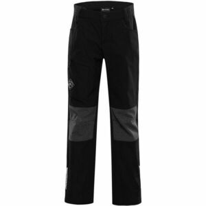 ALPINE PRO ATEMO Pantaloni softshell copii, negru, mărime 104-110 imagine