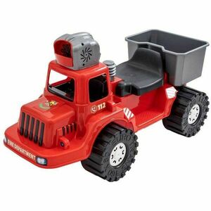 BAYO POMPIERI Vehicul de împins pentru copii cu soluție de făcut baloane, roșu, mărime imagine