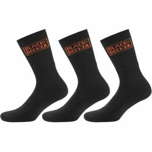 BLACK & DECKER SOCKS 3P Șosete de lucru, negru, mărime 39-42 imagine