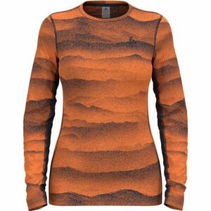 Odlo BL TOP CREW NECK L/S WHISTLER ECO Tricou funcțional de damă, portocaliu, mărime imagine
