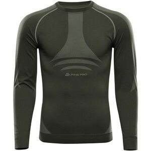 ALPINE PRO AMBOS Tricou funcțional pentru bărbați, verde închis, mărime XL/XXL imagine
