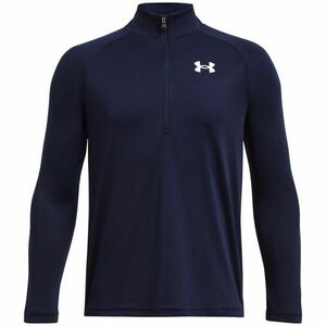 Under Armour TECH 2.0 1/2 ZIP Tricou cu mânecă lungă pentru băieți, albastru închis, mărime M imagine