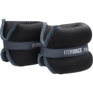 Fitforce ANKLE 2 x 2, 0 KG Greutăți pentru gleznă, negru, mărime imagine