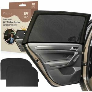 Sipo CAR SUNSHADE 2PCS Parasolar XL auto, negru, mărime imagine