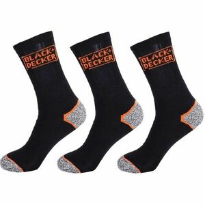 BLACK & DECKER SOCKS BLACK 3P Șosete de lucru, negru, mărime 39-42 imagine