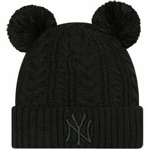 New Era MLB WMNS DOUBLE POM CUFF BEANIE NEW YORK YANKEES Căciulă suporter, negru, mărime UNI imagine