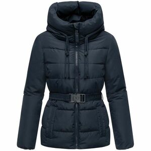 Marikoo Geacă de iarnă pentru femei HIMEE 16 cu guler înalt și cordon, bleumarin imagine