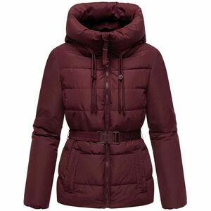 Marikoo Geacă de iarnă pentru femei HIMEE 16 cu guler înalt și cordon, wine imagine