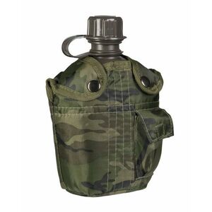 Mil-Tec Sticlă de câmp US IMPORT 1l cu husă woodland imagine