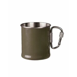 Mil-Tec Cana din otel inoxidabil 250ml cu carabină olive imagine