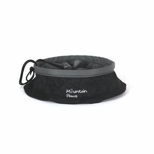 Mountain Paws Bol de mâncare pentru câini Paws, negru pliabil imagine