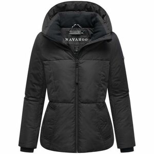 Navahoo Geacă de iarnă pentru femei FLÜSTERFEE 14 cu glugă mare, neagră imagine