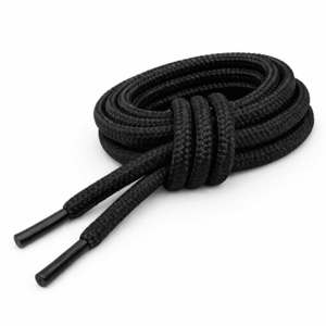 WARAGOD Șireturi pentru încălțăminte Warstrap Round, negru imagine