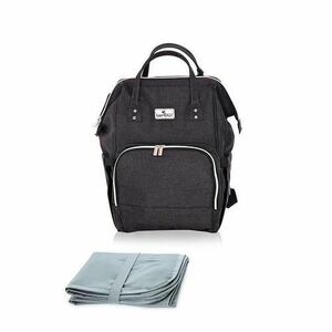 Rucsac accesorii bebelusi Lorelli Tina, multiple compartimente, Negru imagine