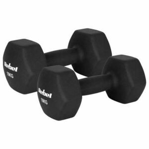 Set gantere Rebel Active RBA-2330-10, 2 x 10kg, fonta si invelis de neopren (Negru) imagine