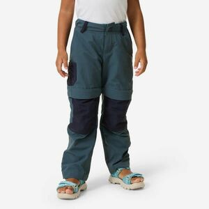Pantalon Modulabil Drumeție la munte MH500 Gri-Albastru Copii 2-6 ani imagine