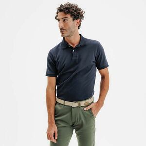 Tricou Polo bumbac și poliester Golf MW500 Bleumarin Bărbați imagine
