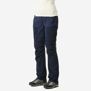 Pantalon Modulabil 2 în 1 Trekking la Munte MT500 Bej Damă imagine
