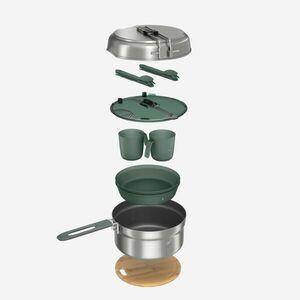 Set de gătit 500 camping din inox + antiaderent - 2 persoane - 15 elemente imagine