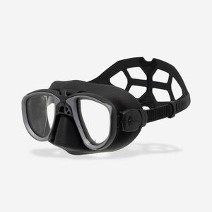 Mască activități sportive submarine, apnee și scufundări C4 Carbon marțian Negru imagine