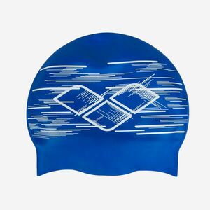Cască de baie reversibilă silicon Arena Swim Cap Albastru-Alb imagine