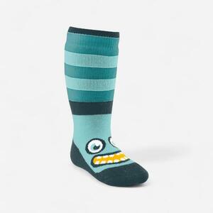 Șosete călduroase și confortabile schi Socks 500 Albastru Copii imagine