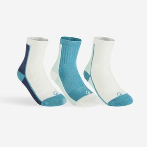 Set 3 perechi șosete sport lungi RS 500 Bej Verde Albastru copii imagine
