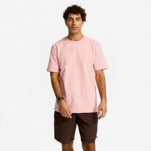 Tricou fitness guler rotund Roz Bărbați imagine