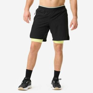 Pantalon scurt cross training respirant și ușor Celliant negru galben bărbați imagine