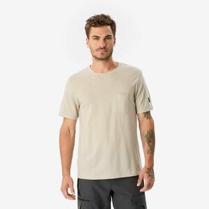 Tricou 100 % lână merinos, Merino 100% bej, bărbați imagine