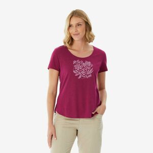 Tricou de drumeție NH500 Mov damă imagine