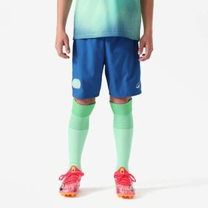 Șort de fotbal VIRALTO albastru verde copii imagine