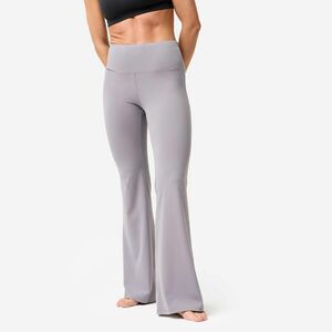 Colanți de yoga/pilates evazați, Gri, Damă imagine