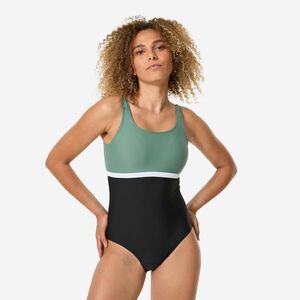 Costum de baie întreg înot Heva Li Negru-Kaki Damă imagine