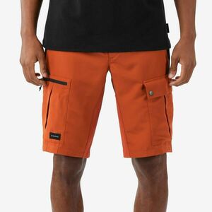 Pantalon Scurt Rezistent Trekking MT500 Portocaliu Bărbați imagine