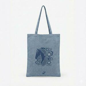 Sacoșă tip tote bag echitație Albastru Fabricată în Franța imagine