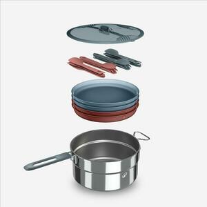 Set de gătit de camping din oțel inoxidabil pentru 4 persoane, 18 elemente imagine