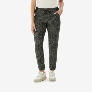 Pantalon de drumeție NH100 negru damă imagine