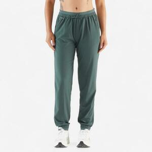 Pantalon de jogging alergare respirant Kiprun run 500 dry Verde Damă imagine