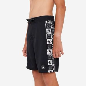 Șort de baie surf 900 Band Negru Copii imagine