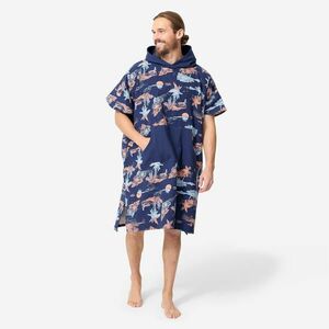 Poncho de plajă surf 500 Stories Albastru Adulți peste 150 cm imagine