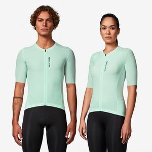 Tricou ciclism pe șosea foarte ajustat RCR-R 2 Verde Adulți imagine
